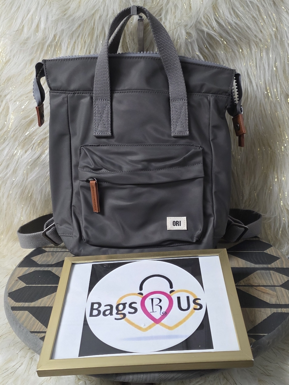 ORI LONDON BANTRY BACKPACK SMALL 7 LITERS STORMY GRAY EUC FAST SHIP